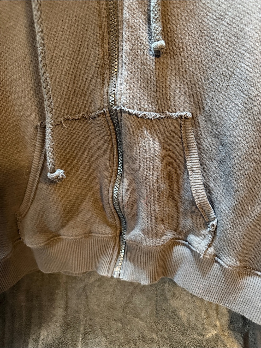 American Eagle Womens black Zip Hoodie - Picture 2 of 3